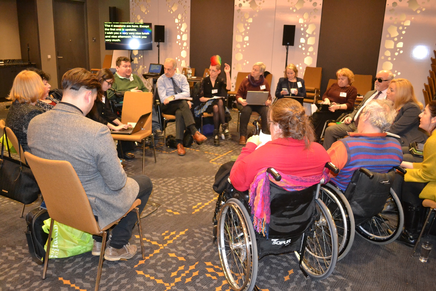 People with disabilities meeting