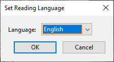 Set Reading Language