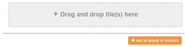 Look for the Drag and drop file(s) here box surrounded by dashes