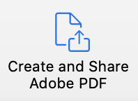 Create and Share Adobe PDF icon from the Word menu.
