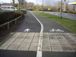 Pedestrian and Bicycle split path